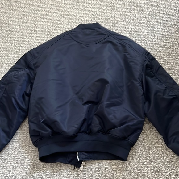 Zara Men Navy Bomber Jacket Coat Top S M New - Picture 8 of 8
